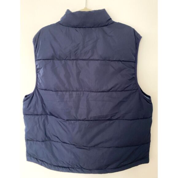 NWT Original Penguin Color Block Lightweight Puffer Vest Blue Pockets Sz XL - Picture 3 of 13